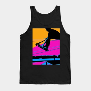 High Flying Tail-Grab - Scooter Rider Tank Top